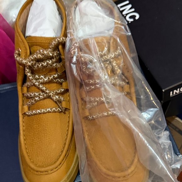 Cole Haan Tan Leather Ankle Boots - Picture 5 of 8